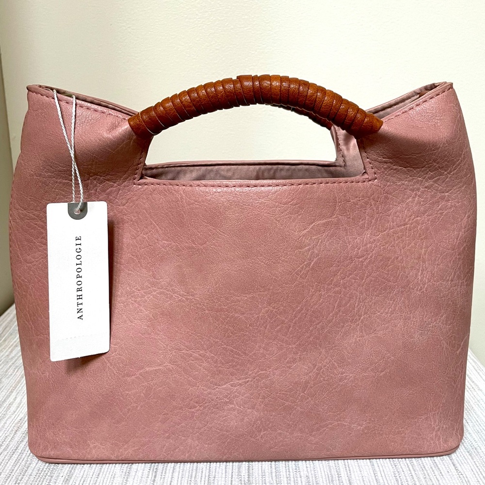 New Anthropologie rose handbag.